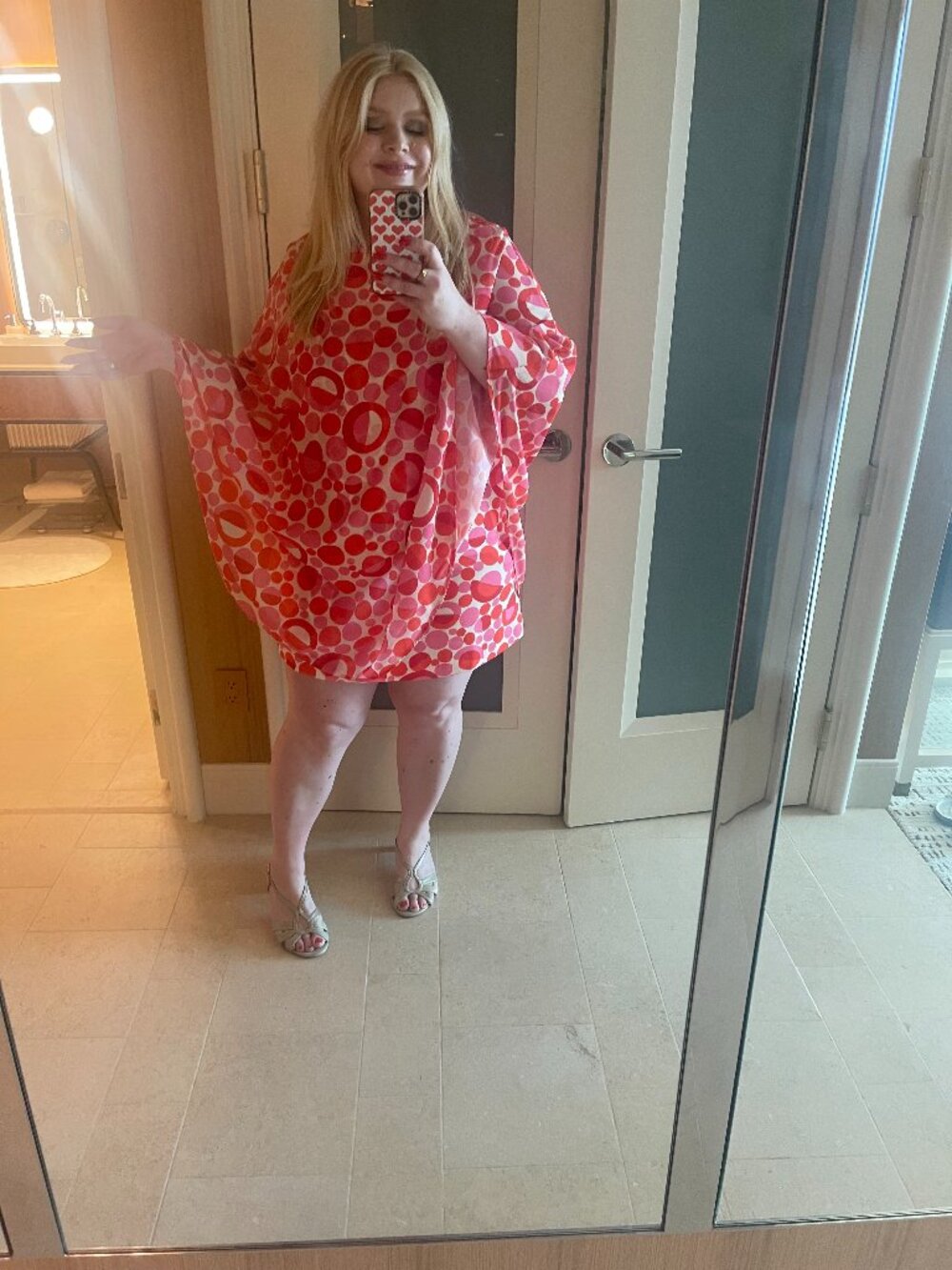 Frances Valentine Bree Polka Dot Cape Dress 1X - Picture 10 of 10